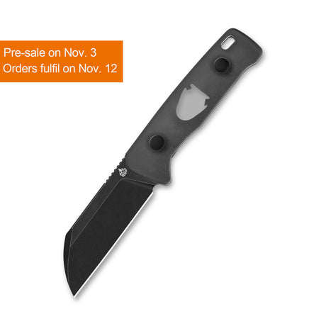 QSP Baby Penguin 14C28N blade Acrylic handle with Clip Slip sheath