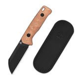 QSP Baby Penguin 14C28N blade G10 with copper foil handle with Clip Slip sheath