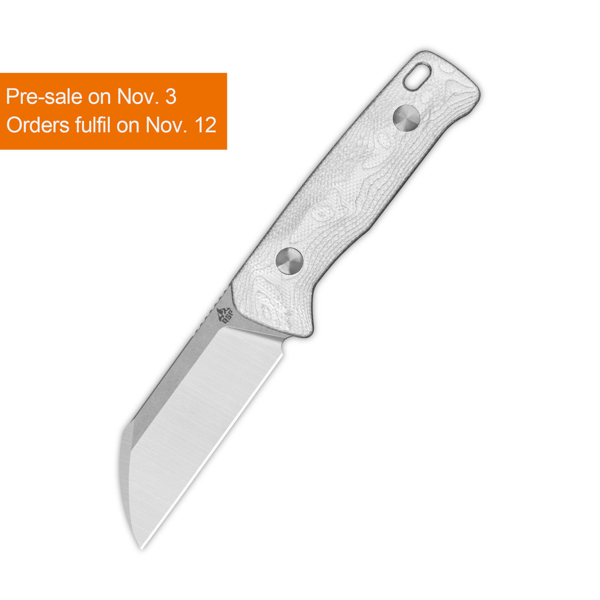 QSP Baby Penguin 14C28N blade G10 with aluminum foil handle with Clip Slip sheath