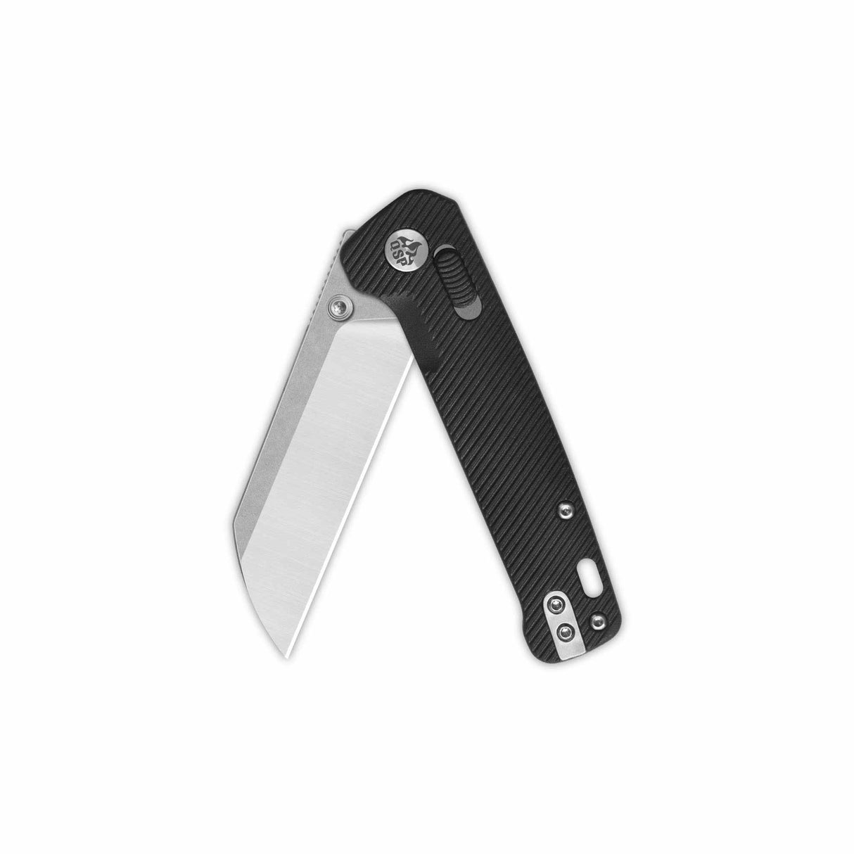 QSP Penguin Glyde Lock Pocket Knife 14C28N Blade Black FRN Handle