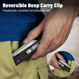 QSP Penguin Glyde Lock Pocket Knife 14C28N Blade Black FRN Handle