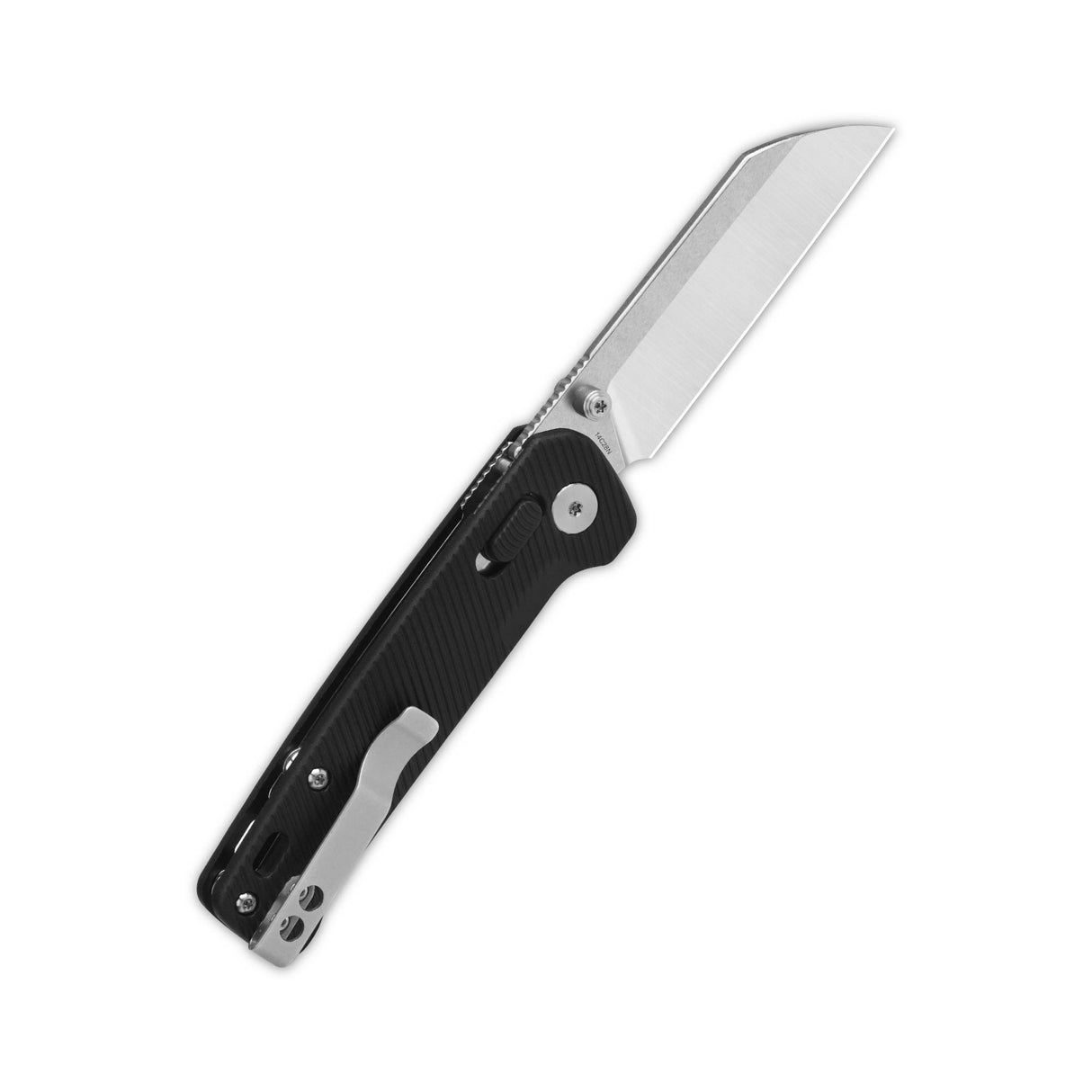 QSP Penguin Glyde Lock Pocket Knife 14C28N Blade Black FRN Handle