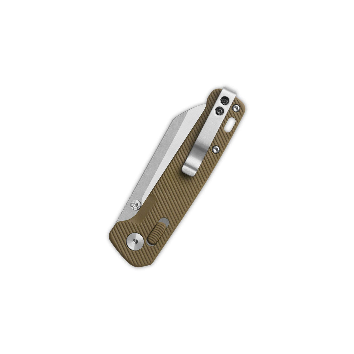 QSP Penguin Glyde Lock Pocket Knife 14C28N Blade Khaki FRN Handle