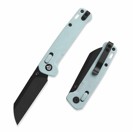 QSP Penguin Glyde Lock Pocket Knife 14C28N Blade Ice Cream Blue FRN Handle