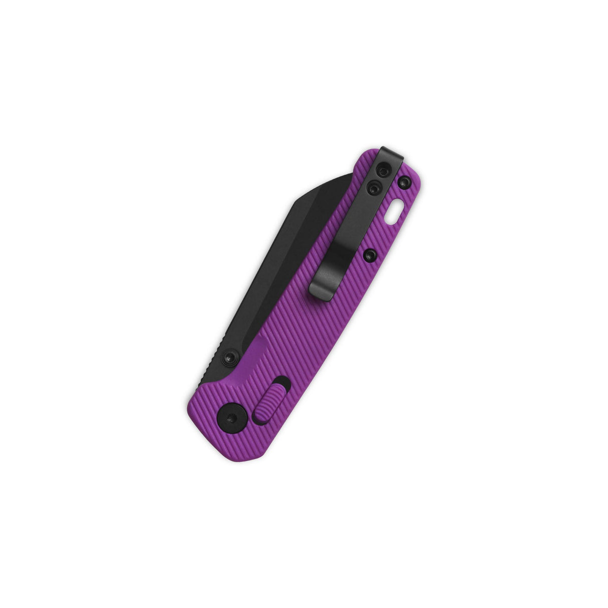 QSP Penguin Glyde Lock Pocket Knife 14C28N Blade Purple FRN Handle