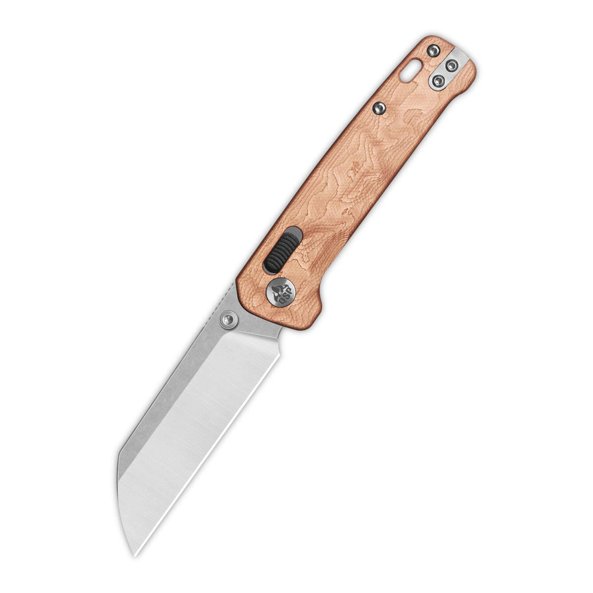 QSP Penguin Glyde Lock Pocket Knife 14C28N Blade G10 with Copper Foil Handle
