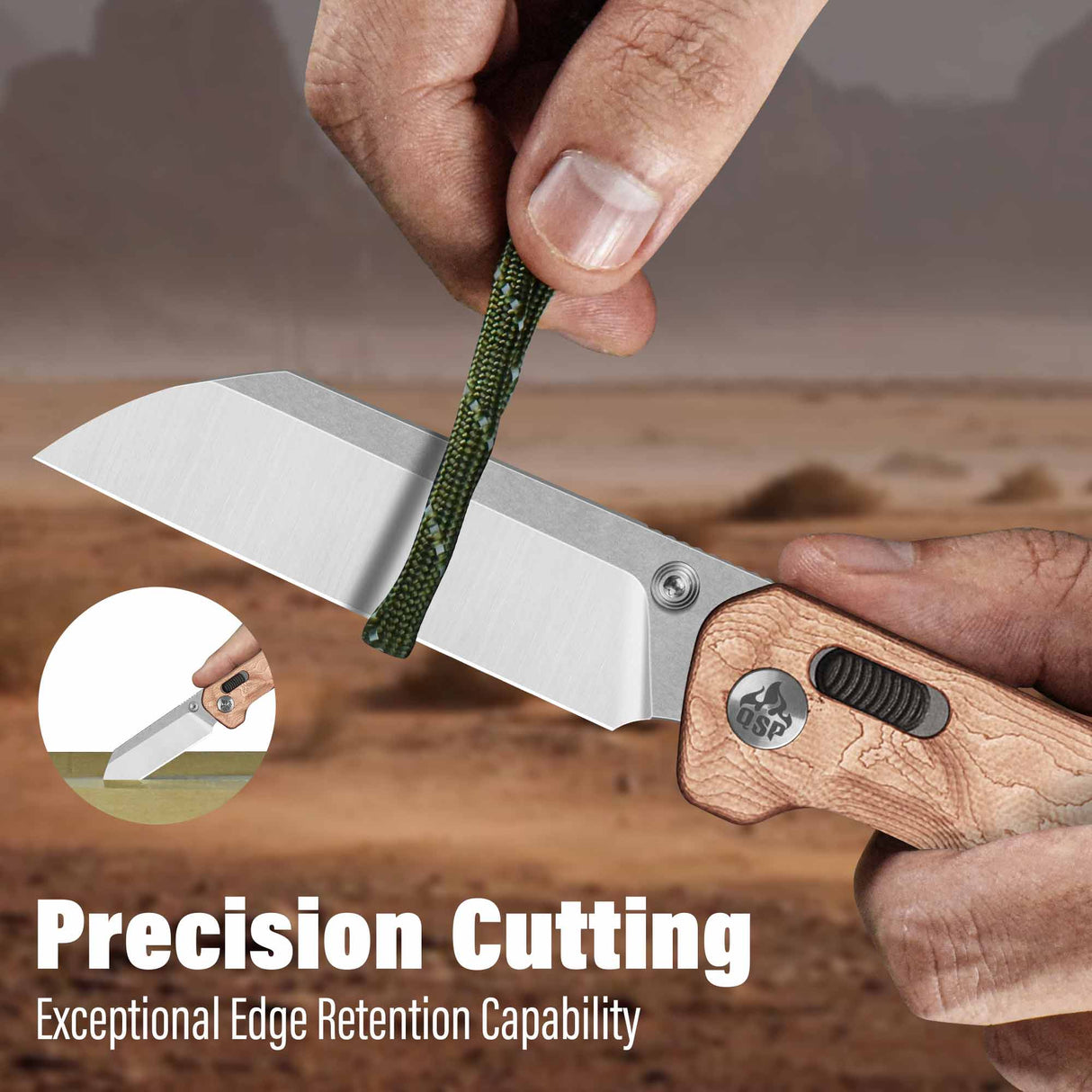 QSP Penguin Glyde Lock Pocket Knife 14C28N Blade G10 with Copper Foil Handle
