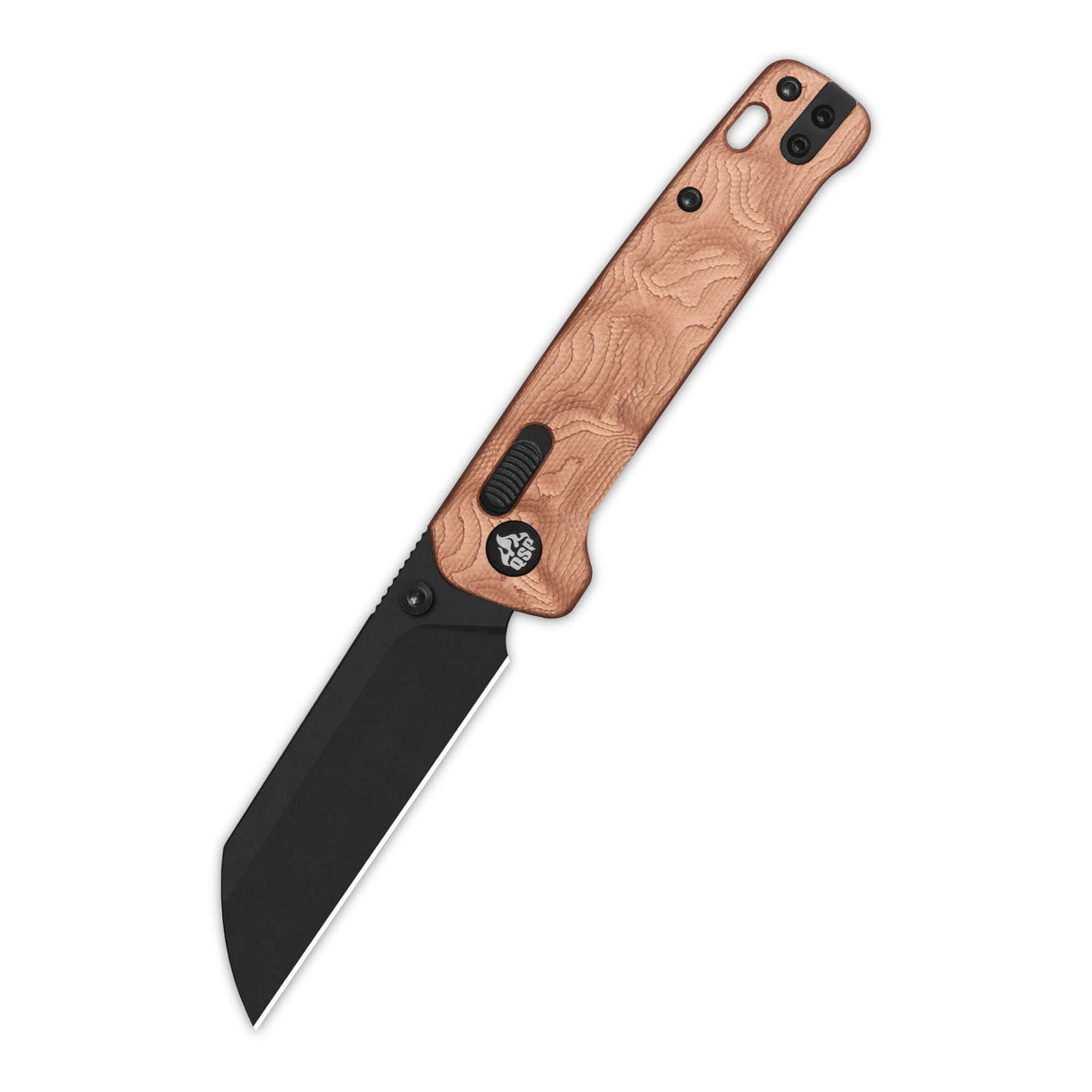 QSP Penguin Glyde Lock Pocket Knife 14C28N Blade G10 with Copper Foil Handle