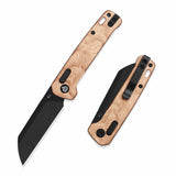 QSP Penguin Glyde Lock Pocket Knife 14C28N Blade G10 with Copper Foil Handle