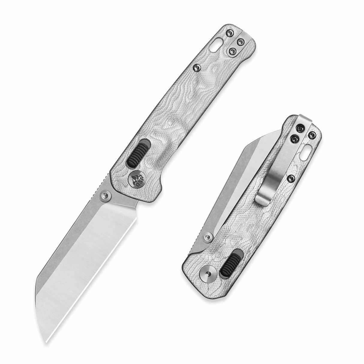 QSP Penguin Glyde Lock Pocket Knife 14C28N Blade G10 with Aluminum Foil Handle
