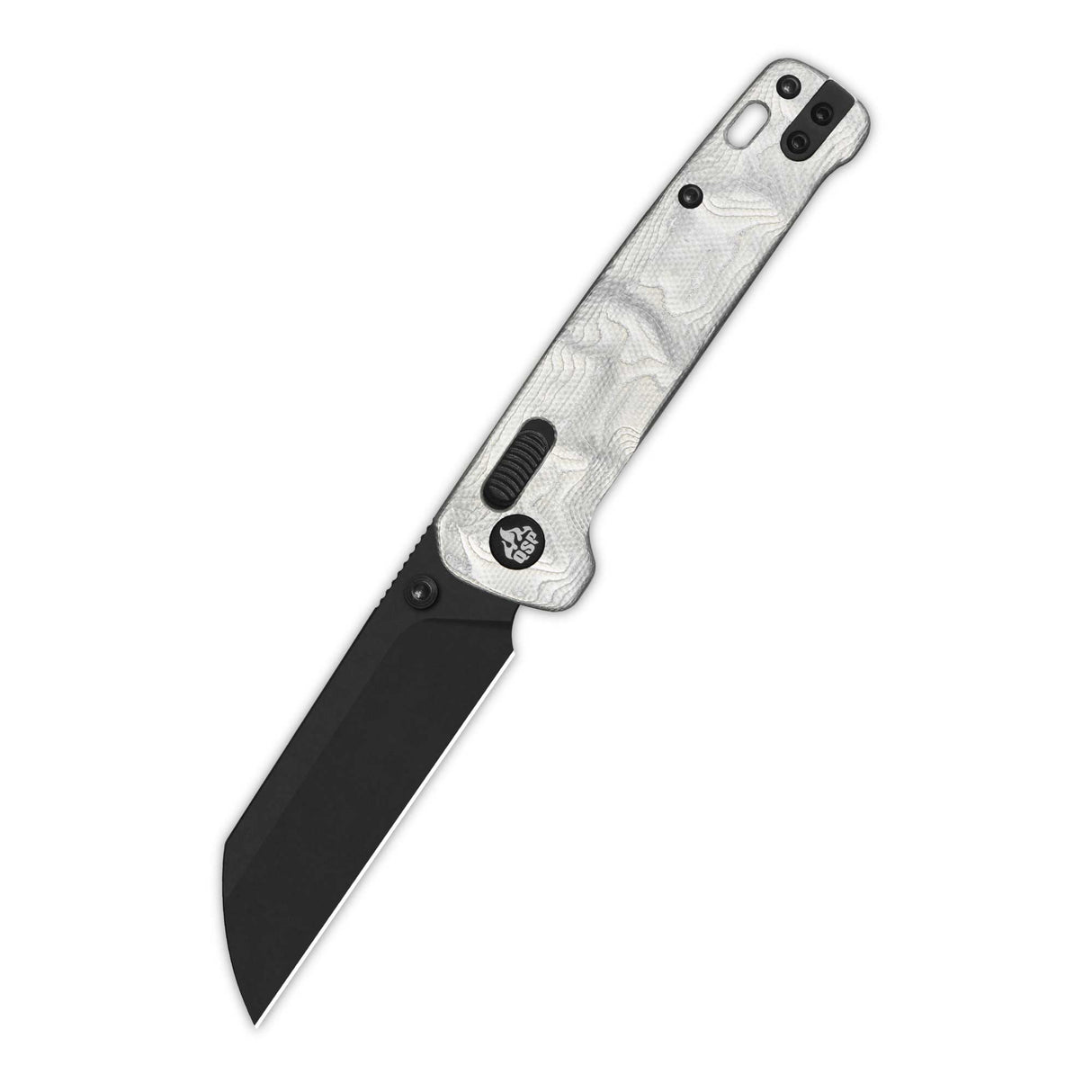 QSP Penuin Glyde Lock Pocket Knife 14C28N Blade G10 with Aluminum Foil Handle