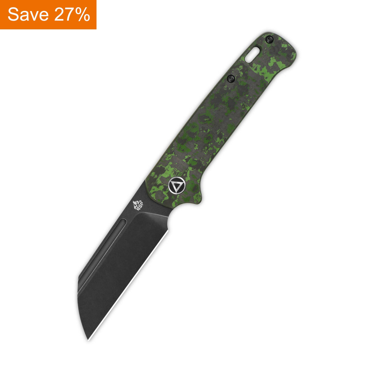 QSP Penguin Slip Joint 20CV blade Fat Carbon (Jungle Wear) Handle