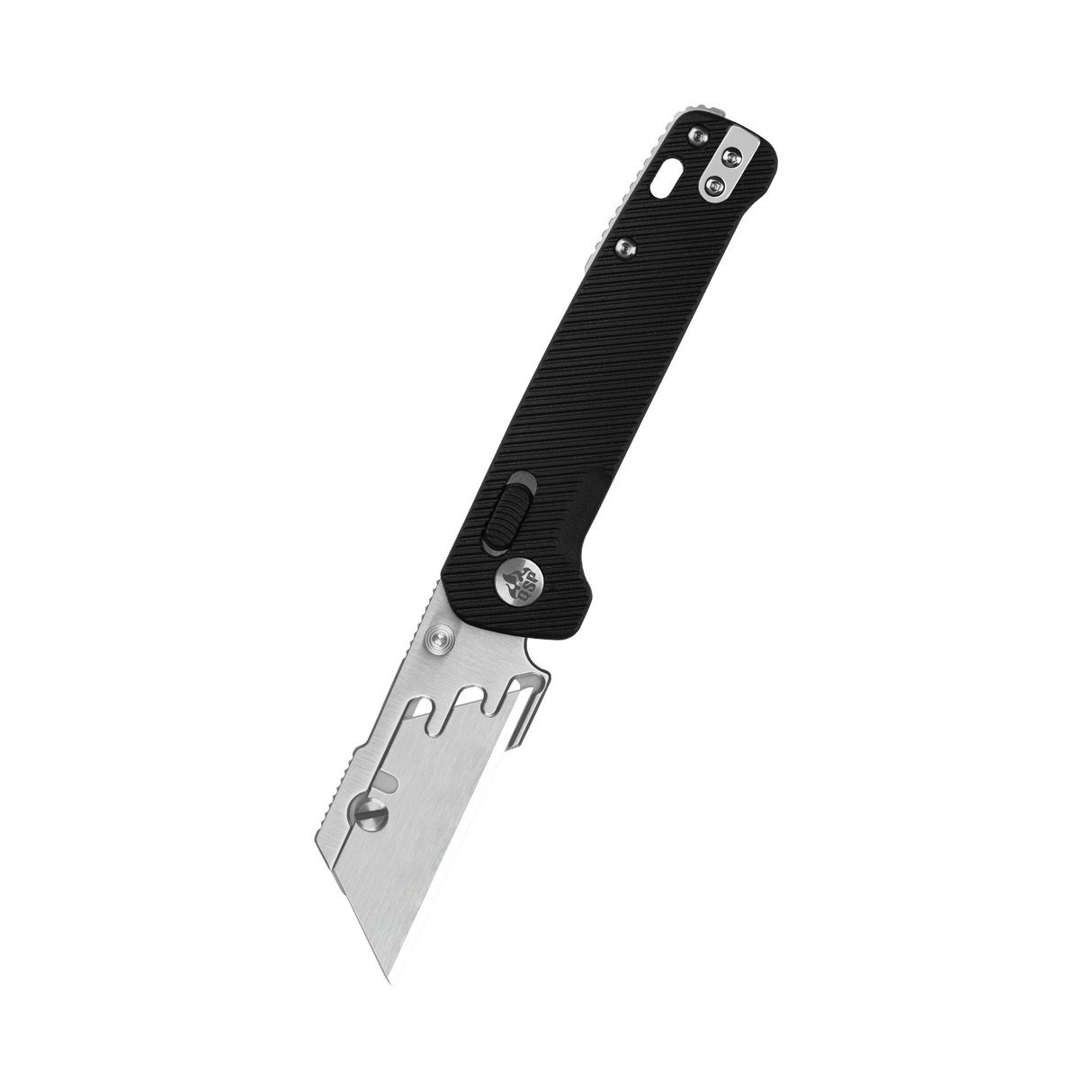 QSP Penguin Workmate Glyde Lock Utility Knife Stainless Steel Blade Black FRN Handle