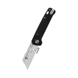 QSP Penguin Workmate Glyde Lock Utility Knife Stainless Steel Blade Black FRN Handle