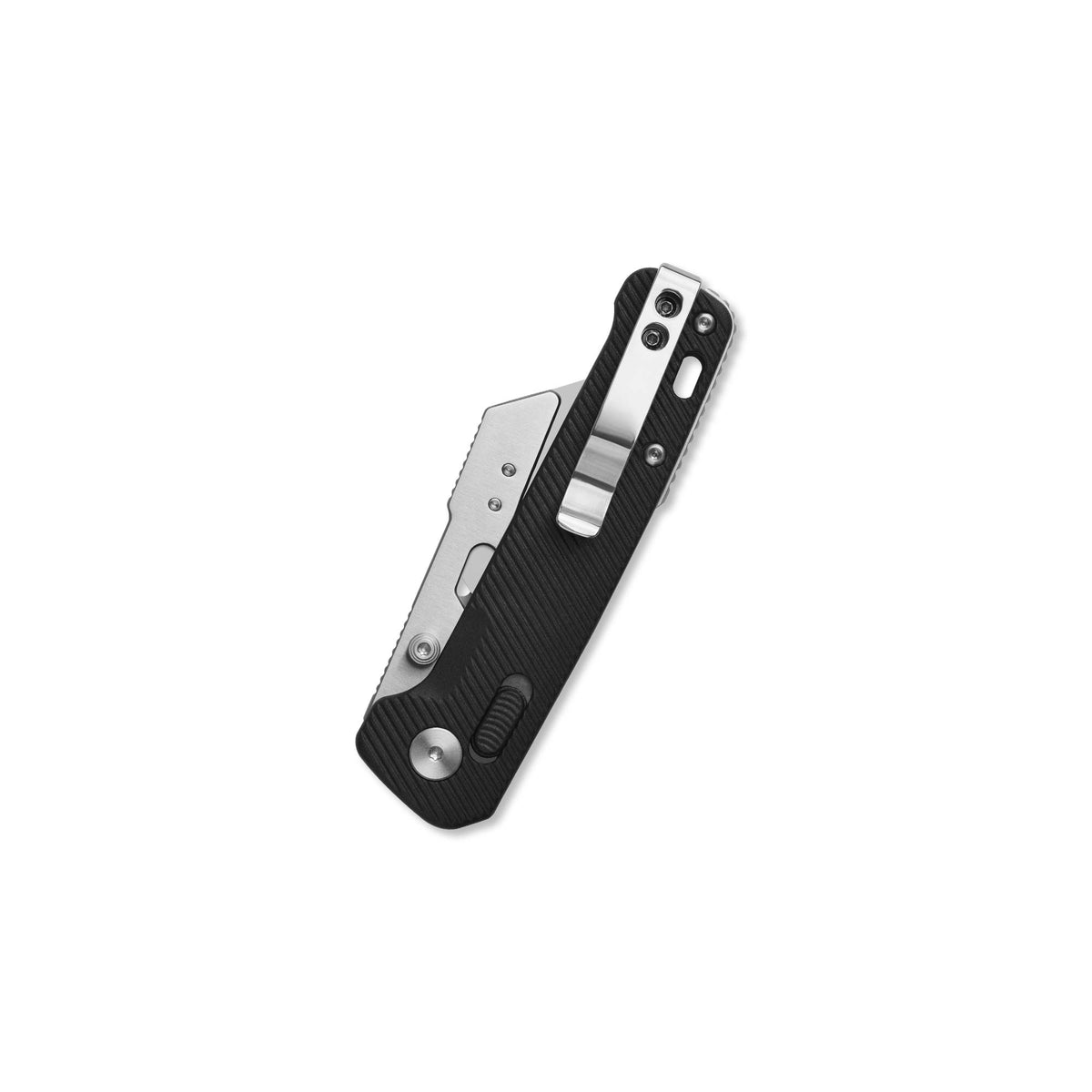 QSP Penguin Workmate Glyde Lock Utility Knife Stainless Steel Blade Black FRN Handle