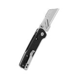 QSP Penguin Workmate Glyde Lock Utility Knife Stainless Steel Blade Black FRN Handle