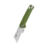 QSP Penguin Workmate Glyde Lock Utility Knife Stainless Steel Blade OD Green FRN Handle