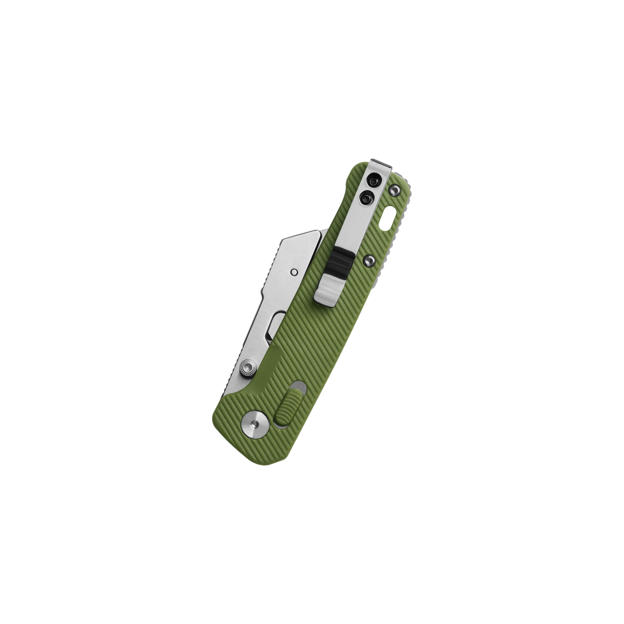QSP Penguin Workmate Glyde Lock Utility Knife Stainless Steel Blade OD Green FRN Handle