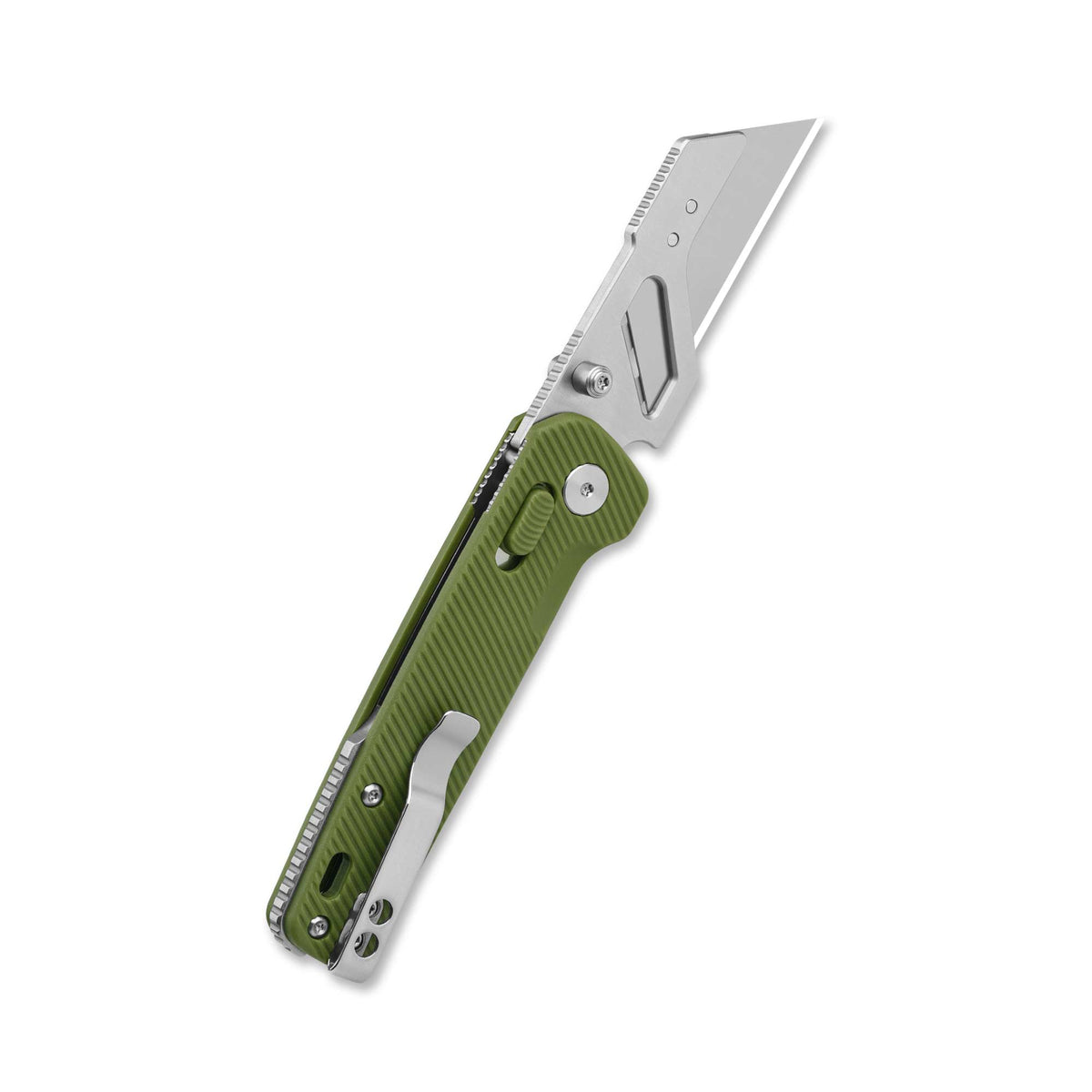QSP Penguin Workmate Glyde Lock Utility Knife Stainless Steel Blade OD Green FRN Handle