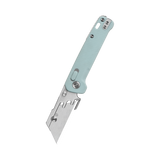 QSP Penguin Workmate Glyde Lock Utility Knife Stainless Steel Blade Ice Cream Blue FRN Handle