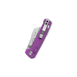 QSP Penguin Workmate Glyde Lock Utility Knife Stainless Steel Blade Purple FRN Handle