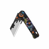 QSP Penguin Workmate Glyde Lock Utility Knife Stainless Steel Blade Black FRN Handle-Record Edition