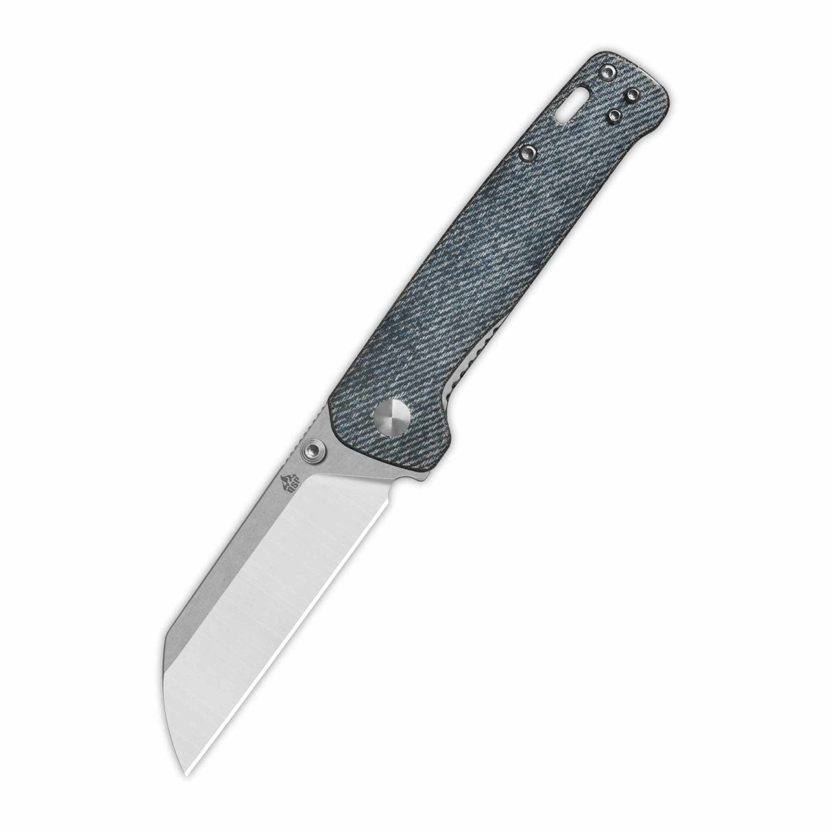 QSP Penguin V2 Liner Lock Pocket Knife D2 blade Denim Micarta handle