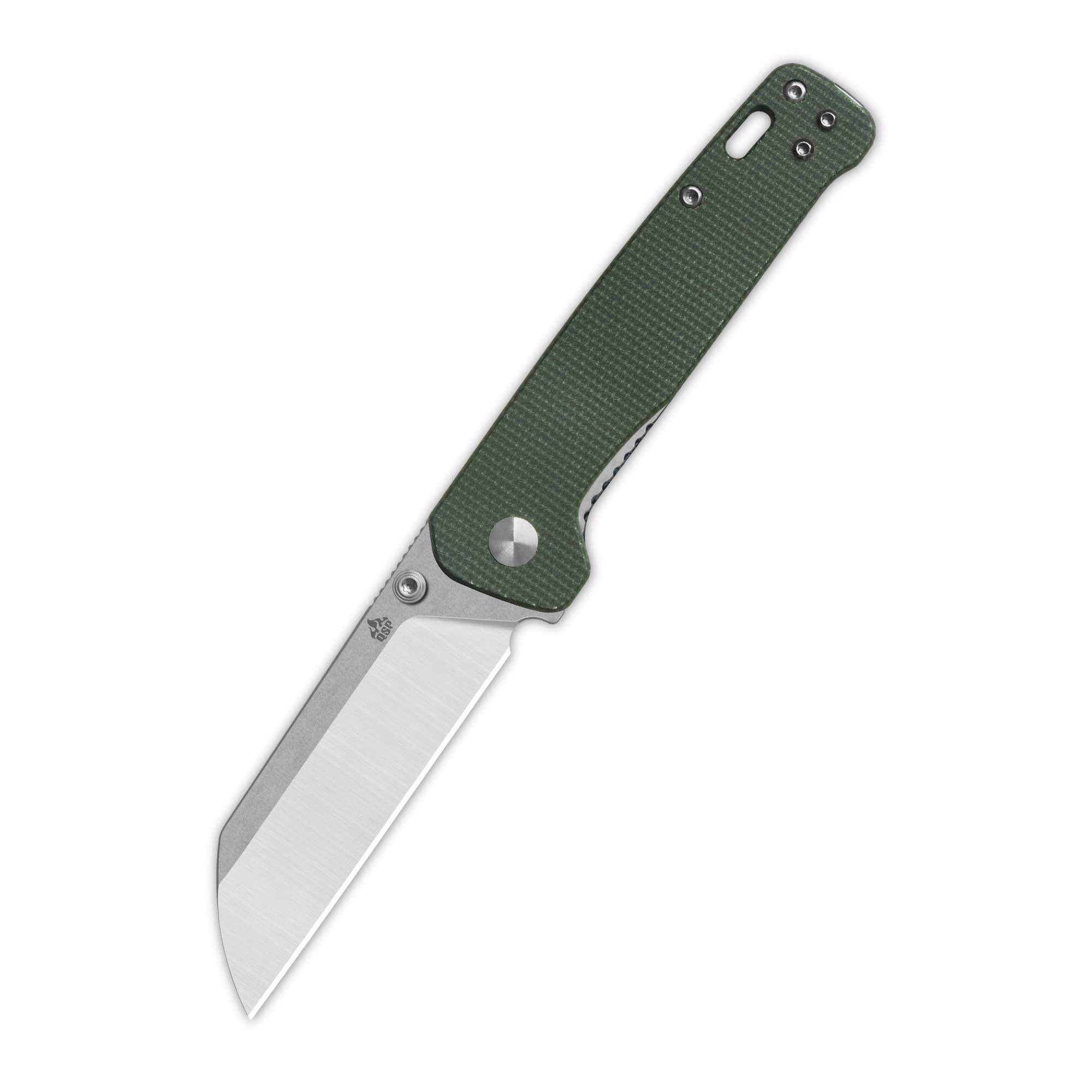 レストレーション　ハードウェア　MCM カクテルシェーカー　Penguin ② QSP Penguin V2 | D2 | Green Micarta | Liner Lock – QSP KNIFE