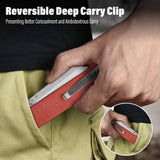 QSP Penguin V2 Liner Lock Pocket Knife D2 blade Red Micarta handle