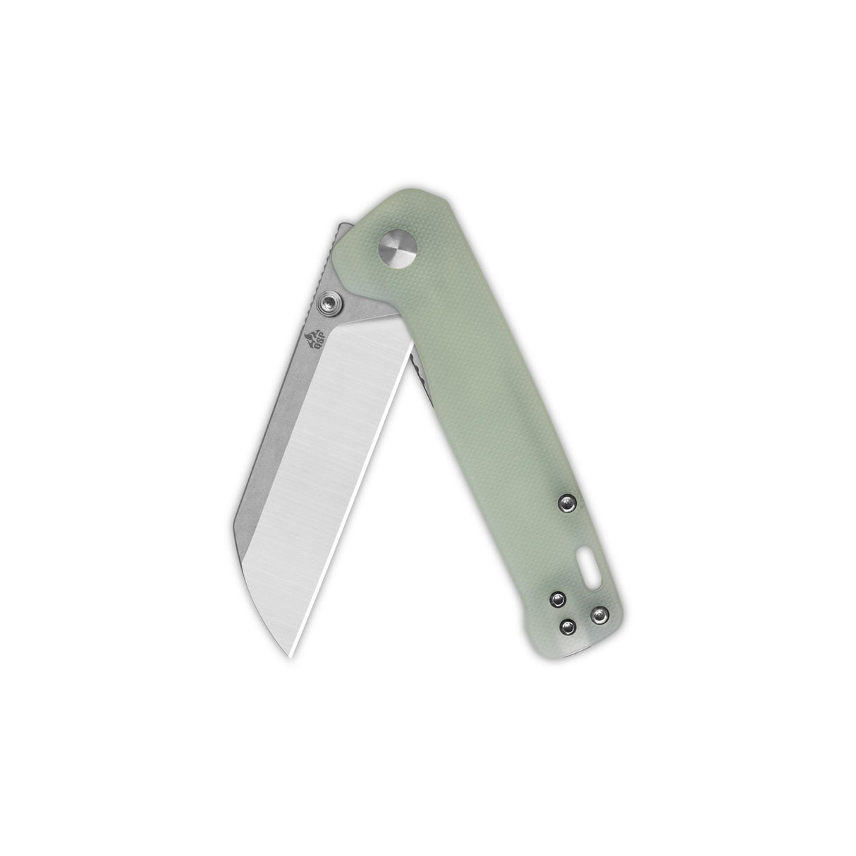 QSP Penguin V2 Liner Lock Pocket Knife D2 blade Jade G10 handle