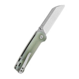 QSP Penguin V2 Liner Lock Pocket Knife D2 blade Jade G10 handle