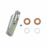 QSP Penguin V2 Liner Lock Pocket Knife D2 blade Jade G10 handle