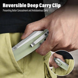 QSP Penguin V2 Liner Lock Pocket Knife D2 blade Jade G10 handle