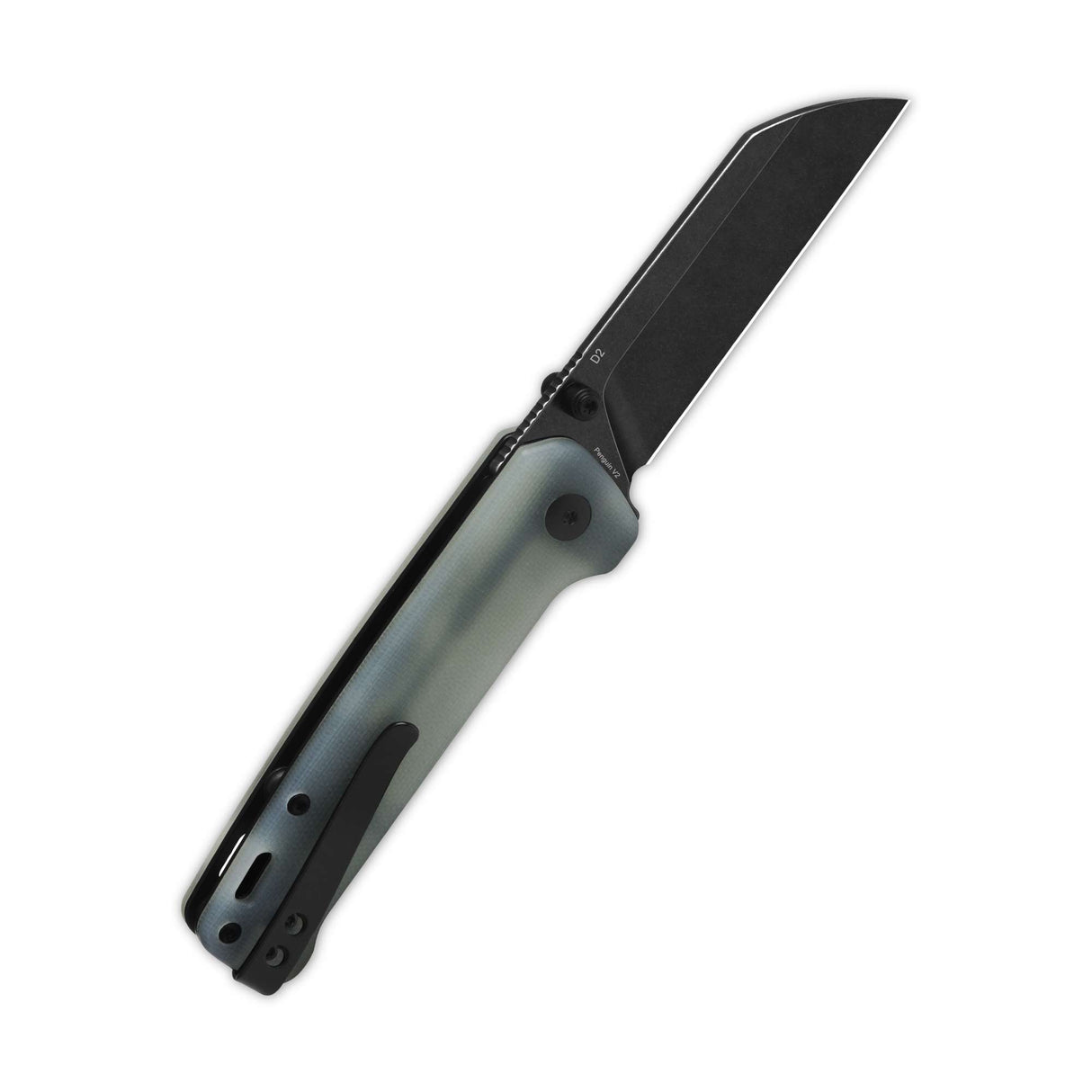 QSP Penguin V2 Liner Lock Pocket Knife D2 blade Jade G10 handle