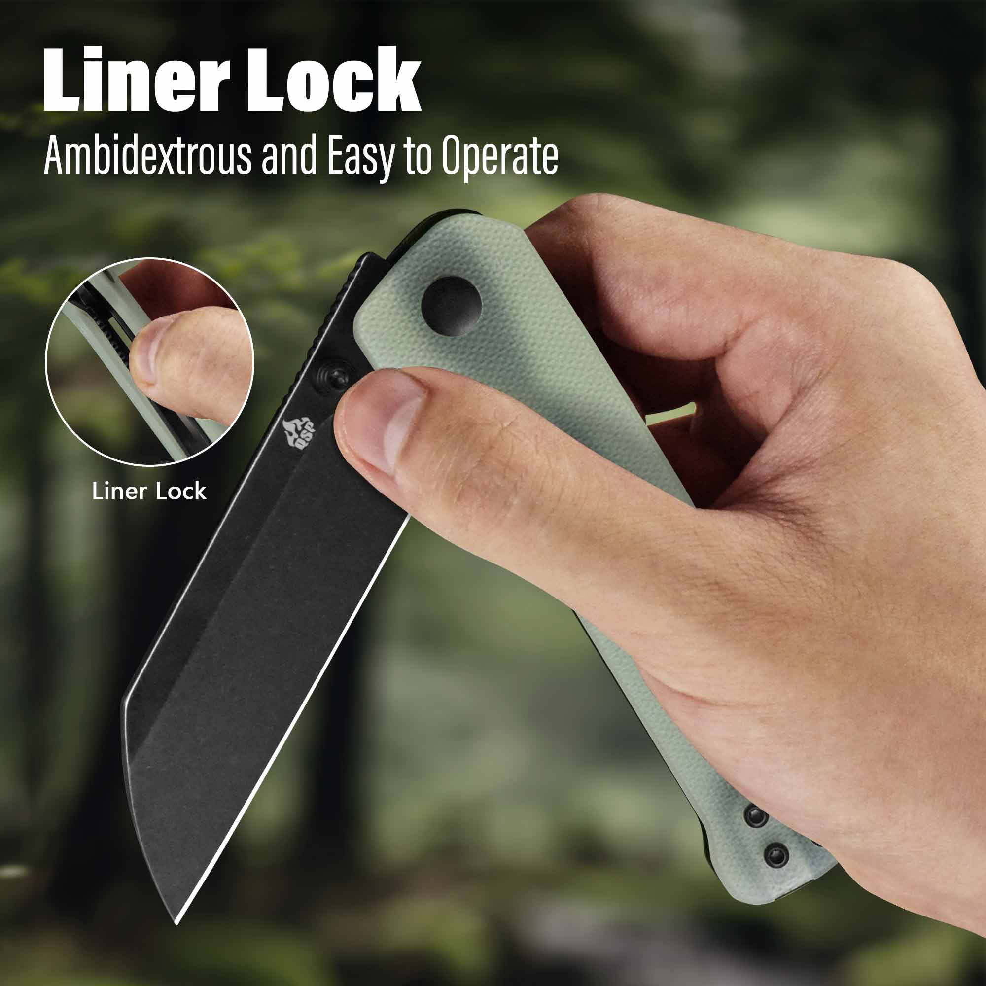 QSP Penguin V2 | D2 | Jade G10 | Liner Lock – QSP KNIFE