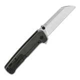 QSP Penguin Plus Frame Lock Pocket Knife 20CV Blade Carbon Fiber Foil and Ti Handle