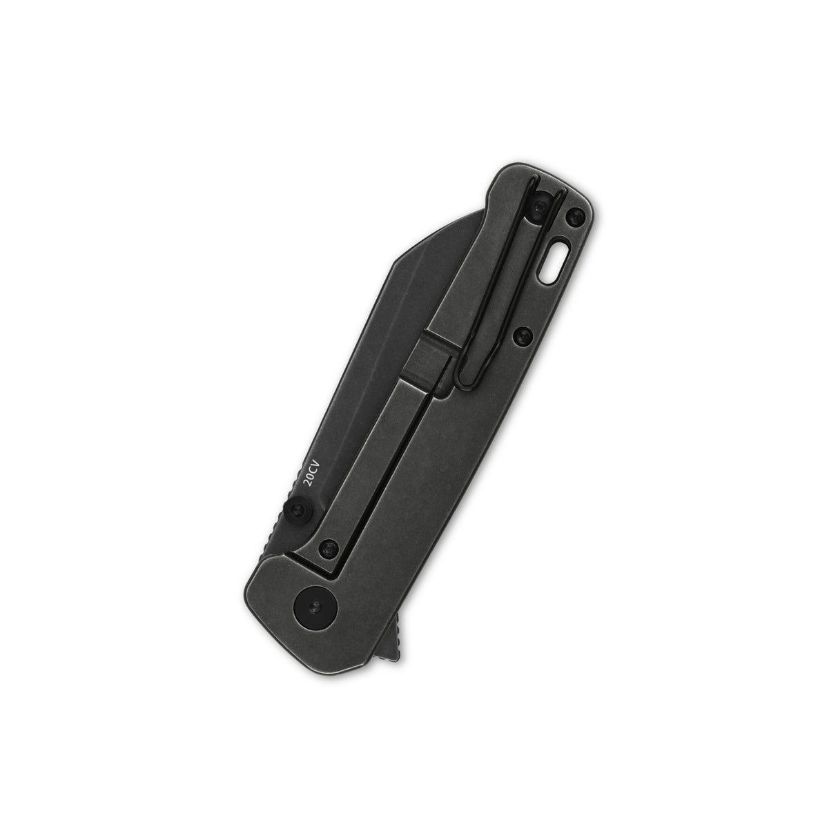 QSP Penguin Plus Frame Lock Pocket Knife 20CV Blade Carbon Fiber Foil with Ti Handle