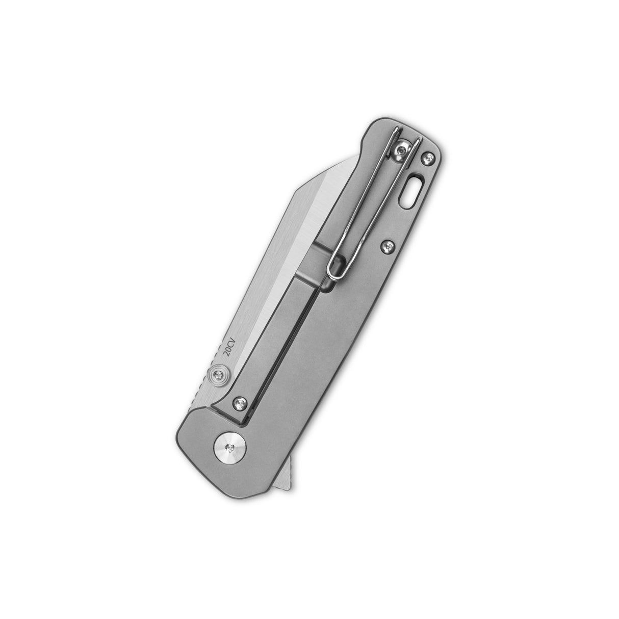 QSP Penguin Plus Frame Lock Pocket Knife 20CV Blade Colorful CF with Ti Handle