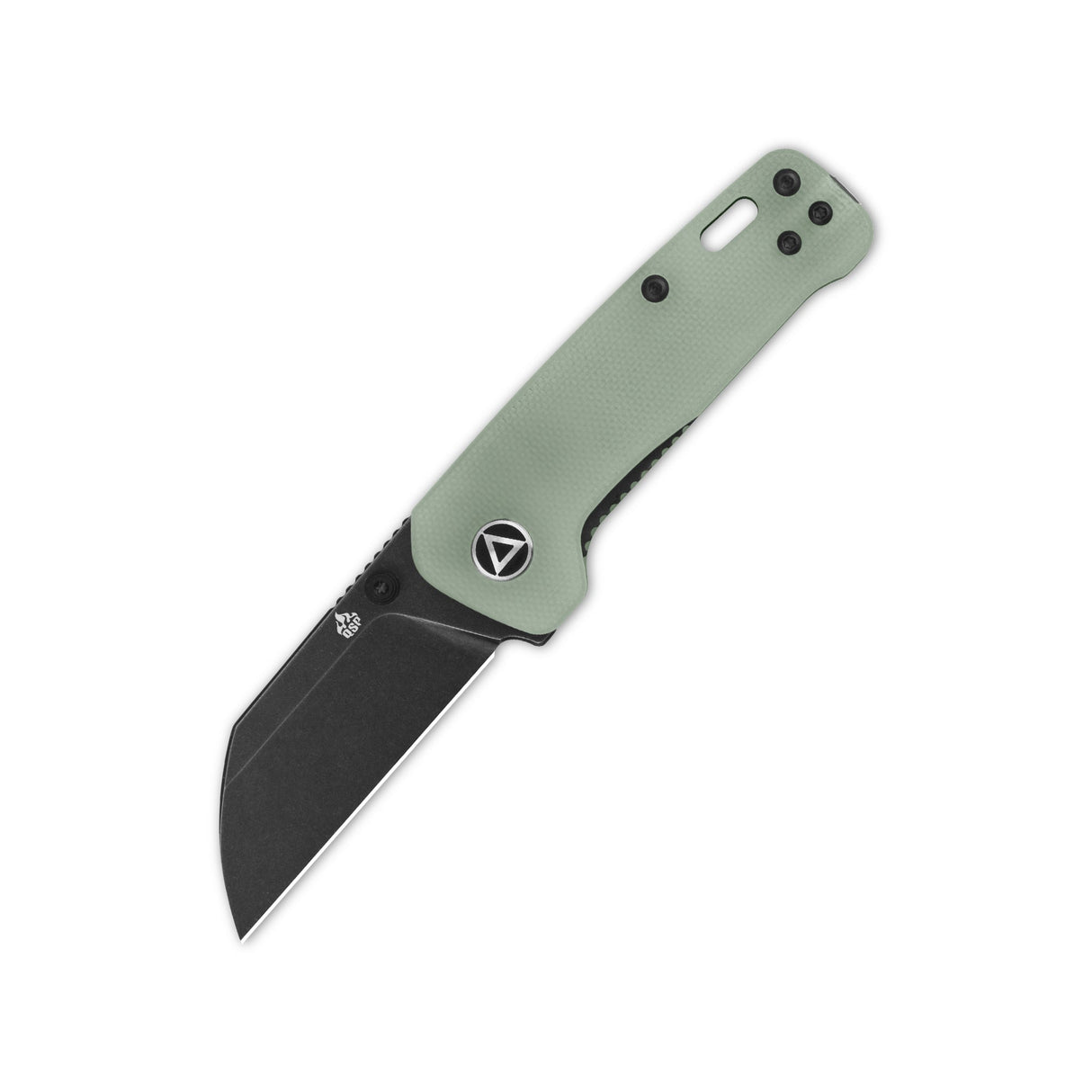 QSP Penguin Mini Liner Lock Pocket Knife 14C28N Blade with Jade G10 Handle