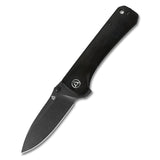 QSP Hawk Liner Lock Pocket Knife with 14C28N blade and ebony handle