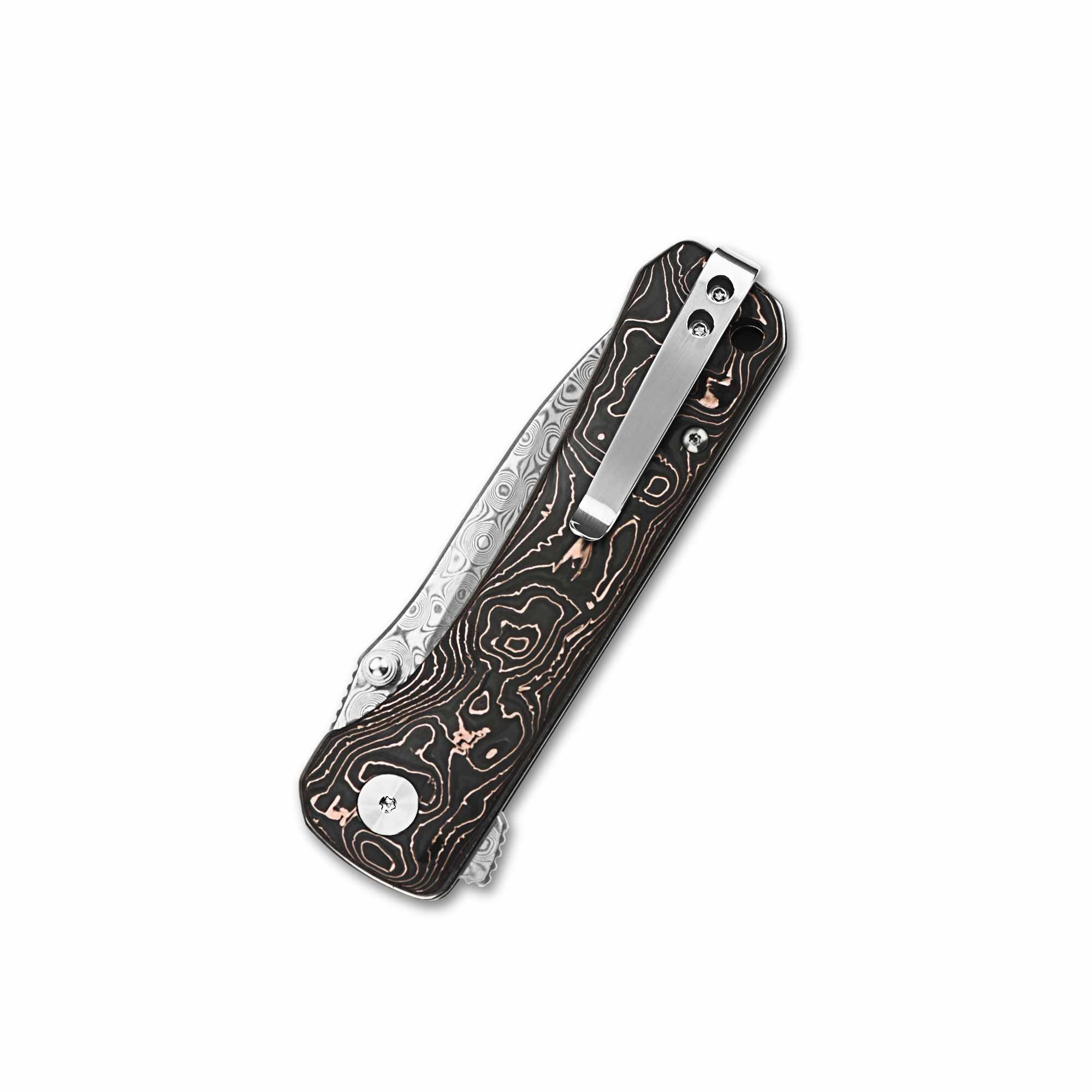 Hawk EDC Knife | S35VN Blade | Copper Foil CF Handle – QSP KNIFE