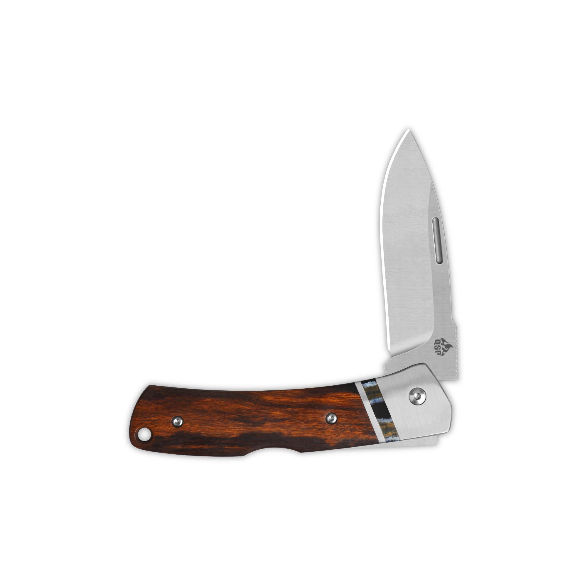 Mustang Lock Back Knife | M390 | Desert Ironwood Handle – QSP KNIFE