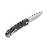 QSP Gannet pocket knife with sleek 154CM blade and textured micarta grip