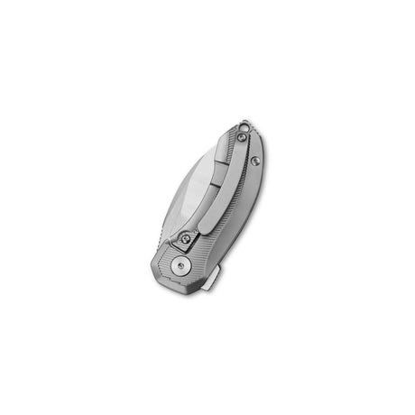 QSP Hamster pocket knife with a drop point S35VN blade and titanium handle folded