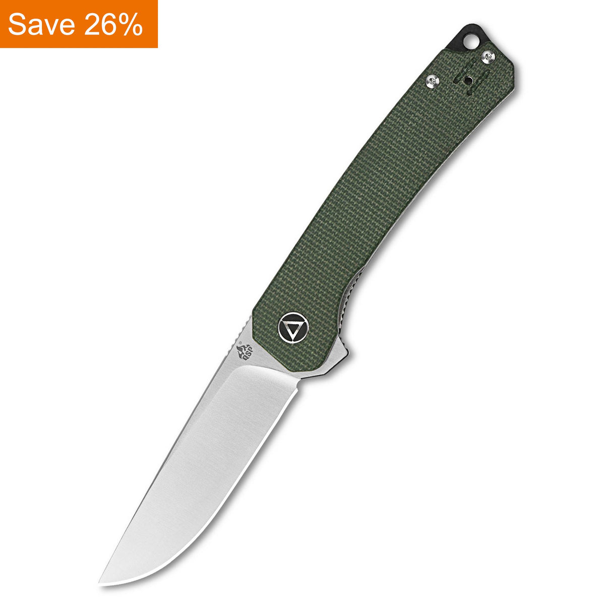 QSP Osprey Liner Lock Pocket Knife 14C28N Blade Micarta Handle