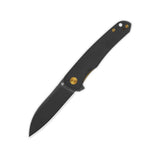 QSP Otter Liner Lock Pocket Knife 14C28N Blade Black G10 Handle