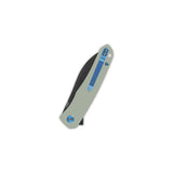 QSP Otter pocket knife with jade G10 handle and sheepsfoot blade