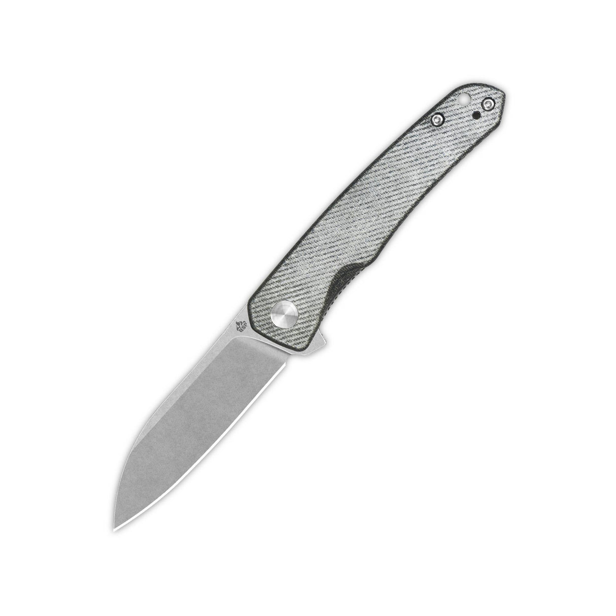 QSP Otter Pocket Knife with 14C28N blade and denim micarta handle