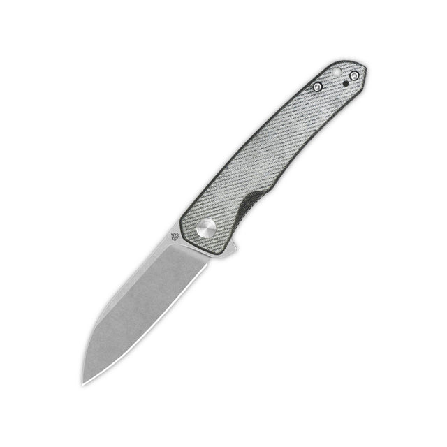 QSP Otter Pocket Knife with 14C28N blade and denim micarta handle