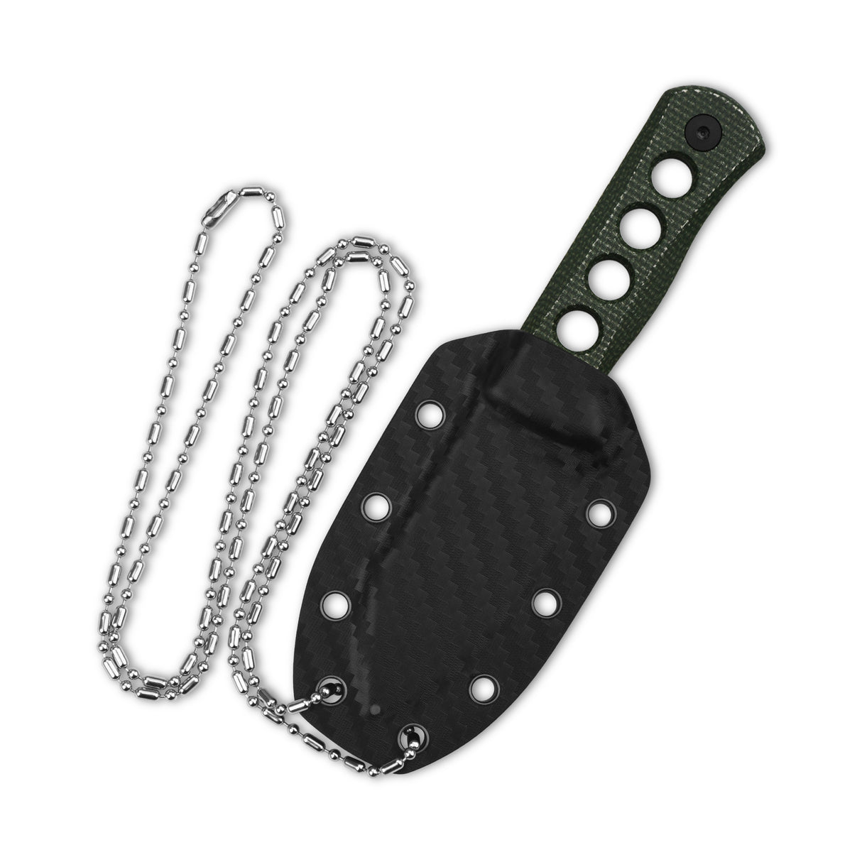 Kydex sheath with chain attachment for QSP Canary neck knife